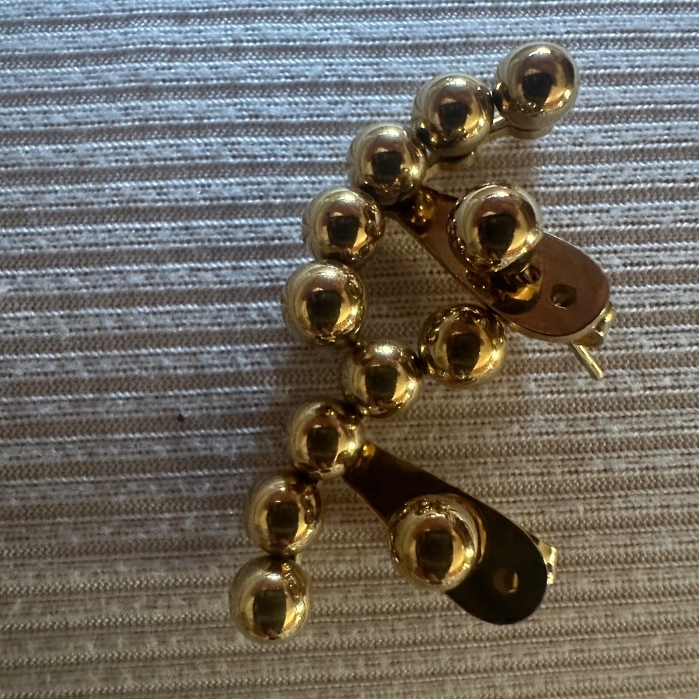 Goldstone beaded earrings